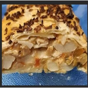Strudel de Palmito e legumes